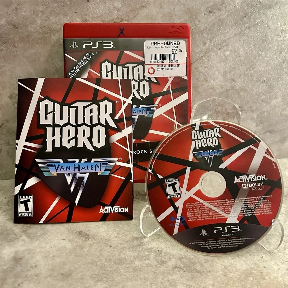 Guitar Hero Van Halen (Sony PlayStation 3 2009) PS3 Complete CIB - Tested VG+